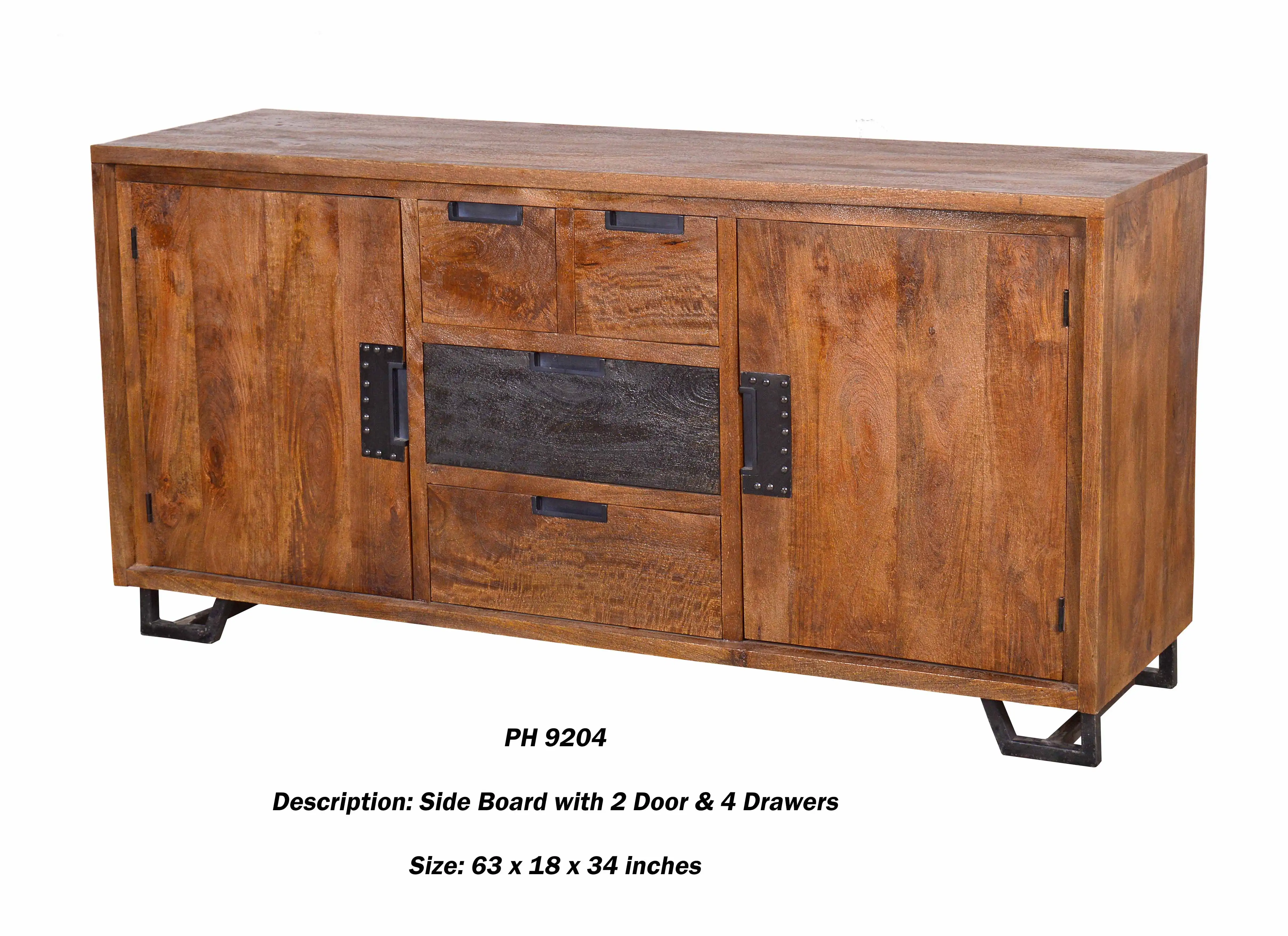 Side Board with 2 Doors & 4 Drawers
(KD) - popular handicrafts